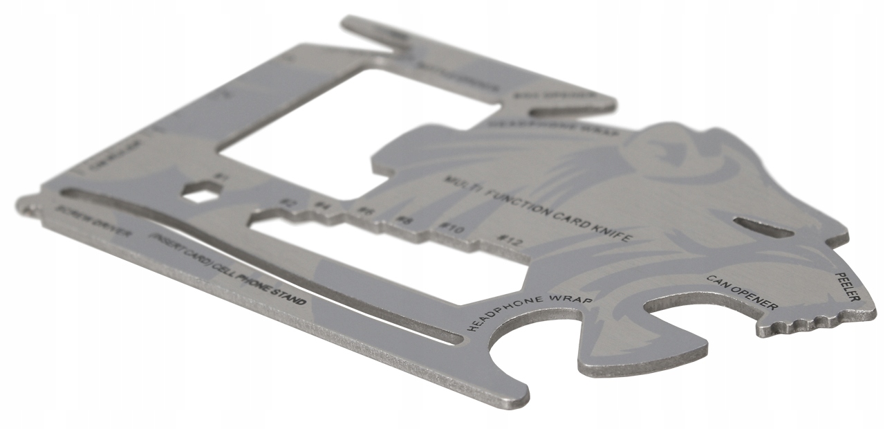 DOMINATOR Karta Przeżycia MULTITOOL TYGRYS Srebrna Model INNY