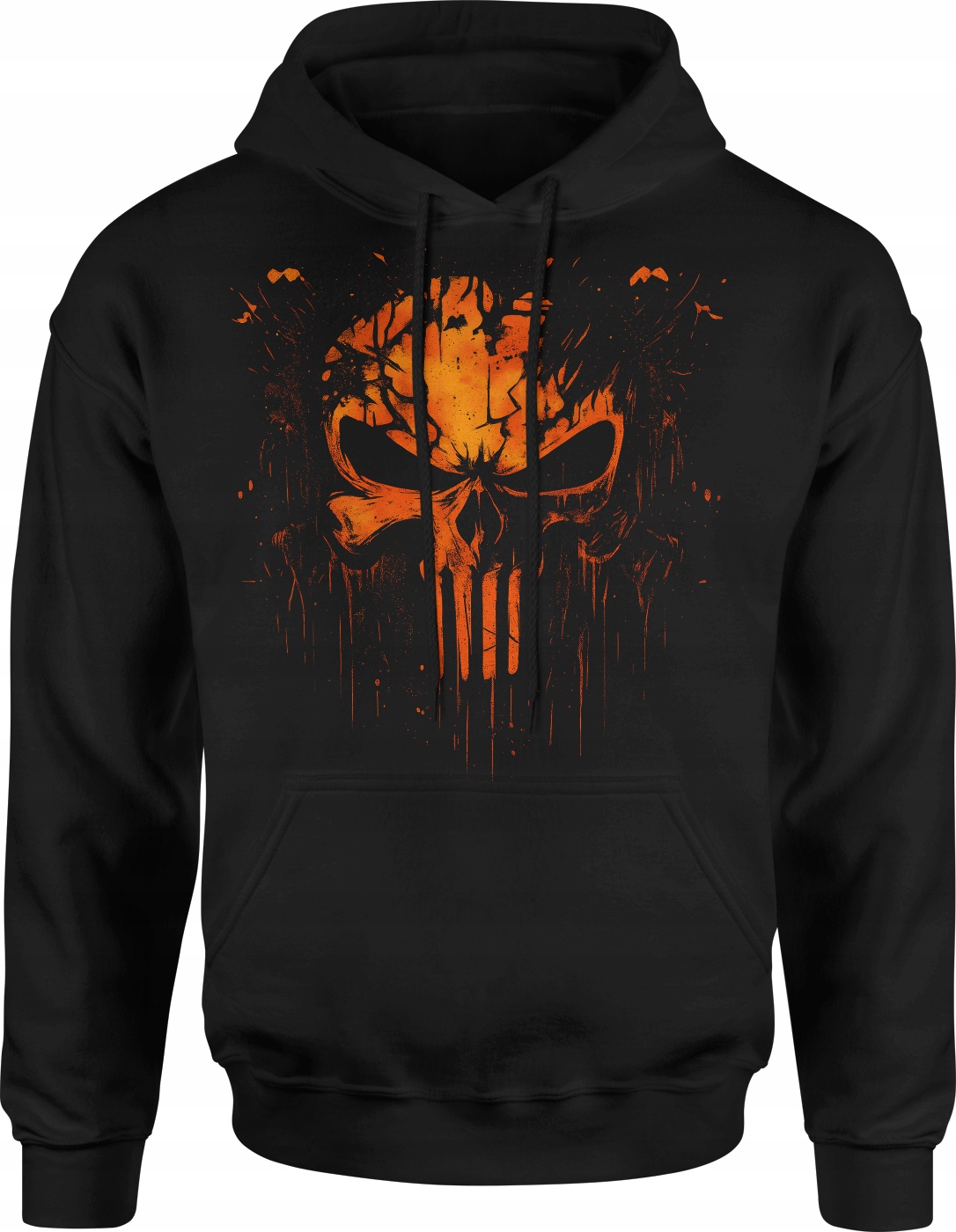 Bluza Czaszką Męska Z Nadrukiem Streetwear Punk Grunge 3XL