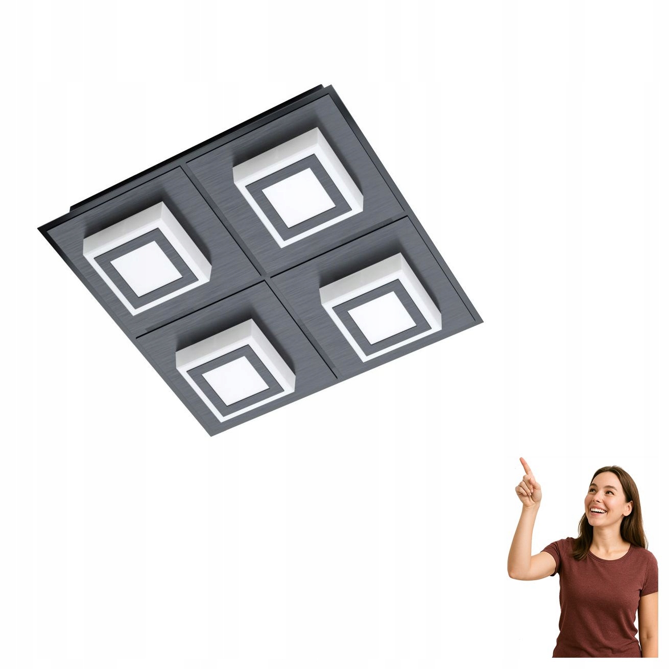Led stropná lampa 4x3,3W Masiano 1 99364 Eglo