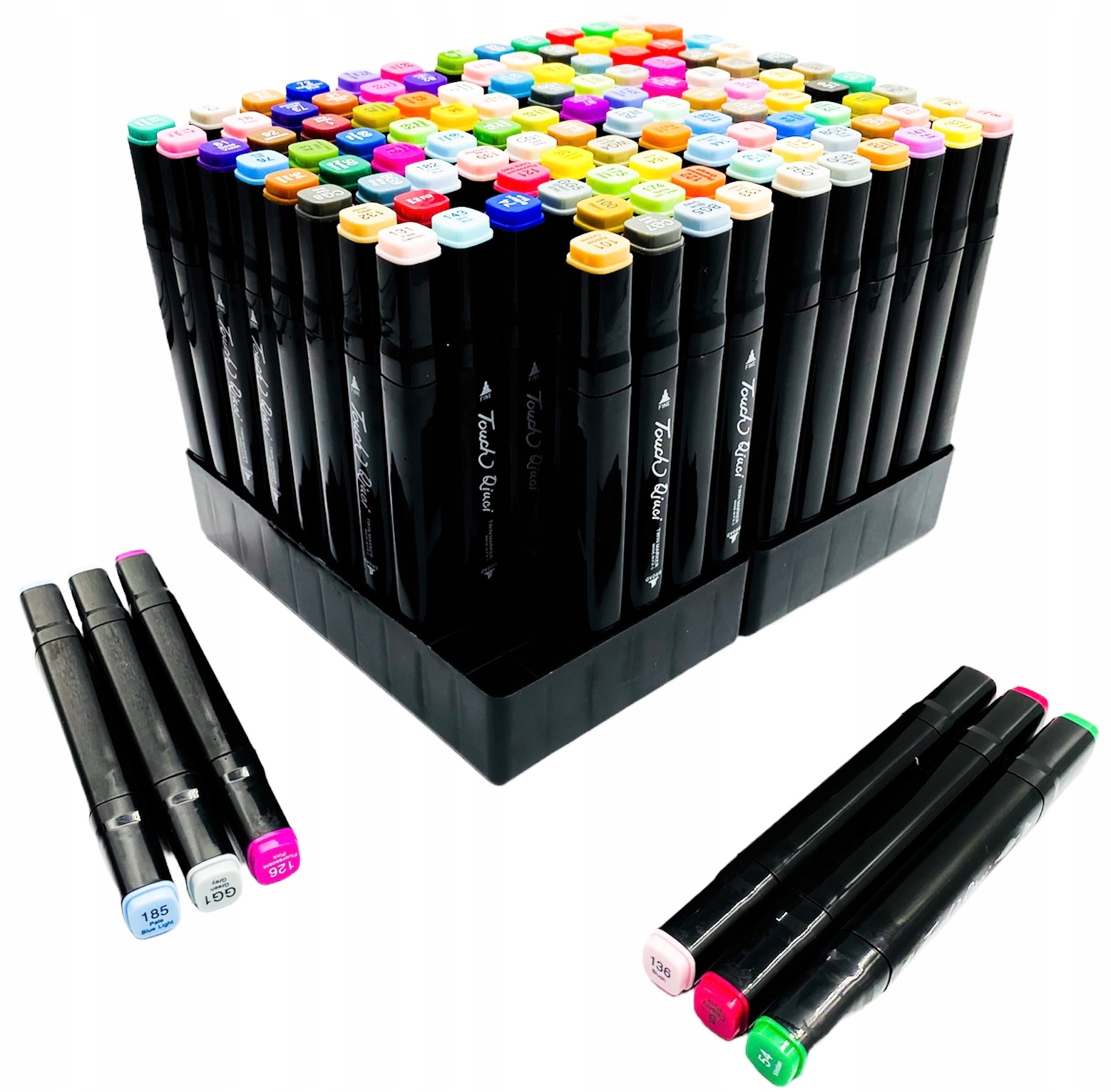 MARKERY ALKOHOLOWE FLAMASTRY 120 + ETUI +PODSTAWKA Marka Kraksort