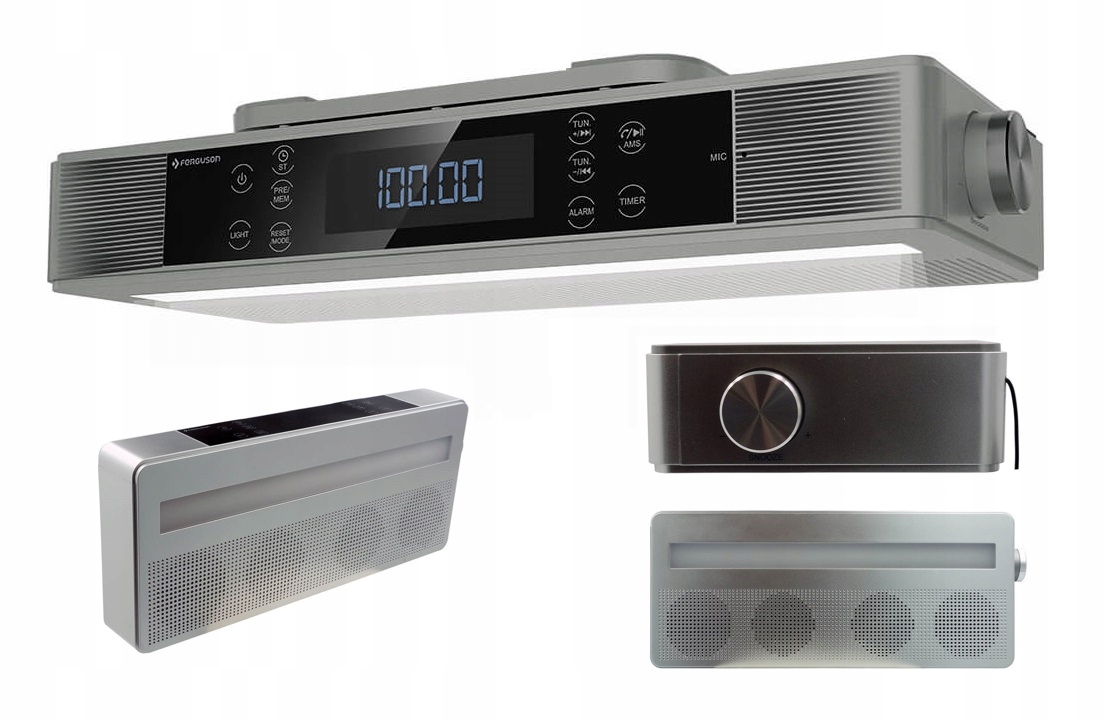 Radio podszafkowe kuchenne Ferguson Regent Cucina Fm Bt srebrne bluetooth