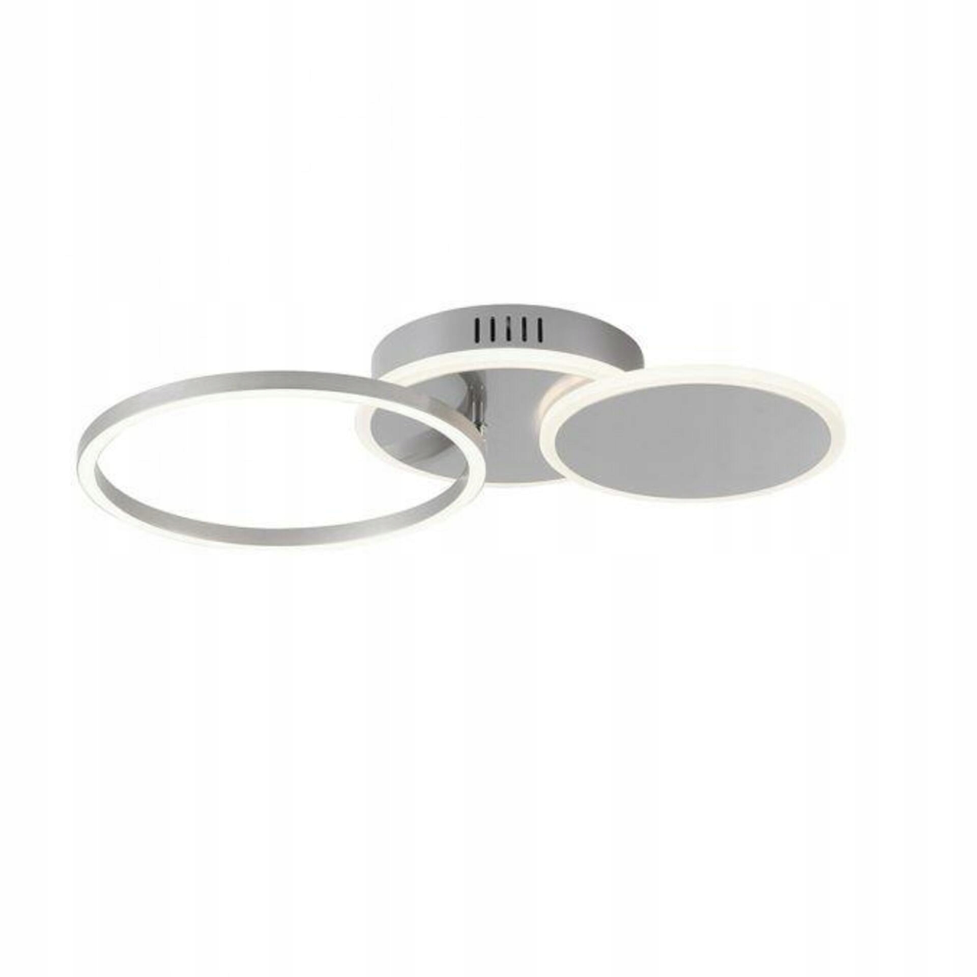 Strieborné Led stropné/nástenné svietidlo Just Light kruhové, 29W, 3000K, 3300