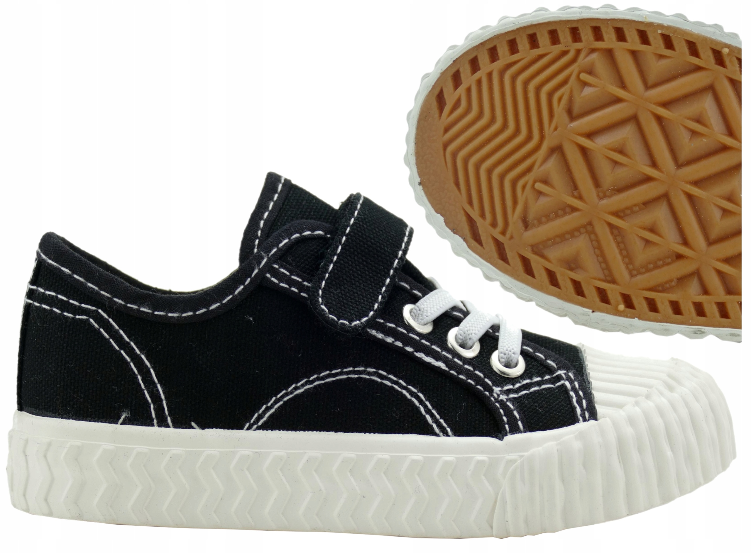 

Buty dziecięce Trampki szkolne Tenisówki Rzepy 27