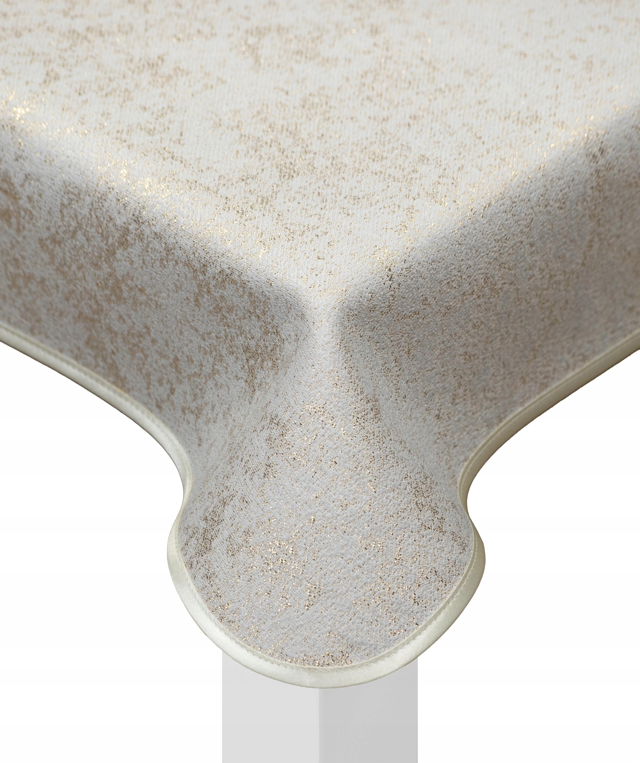 Obrus złoty dwustronny plamoodporny świąteczny glamour owal owalny 180X450