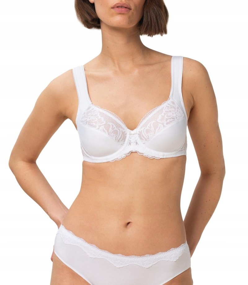U813 Triumph měkká podprsenka bílá Modern Lace+Cotton W02 velikost 95C