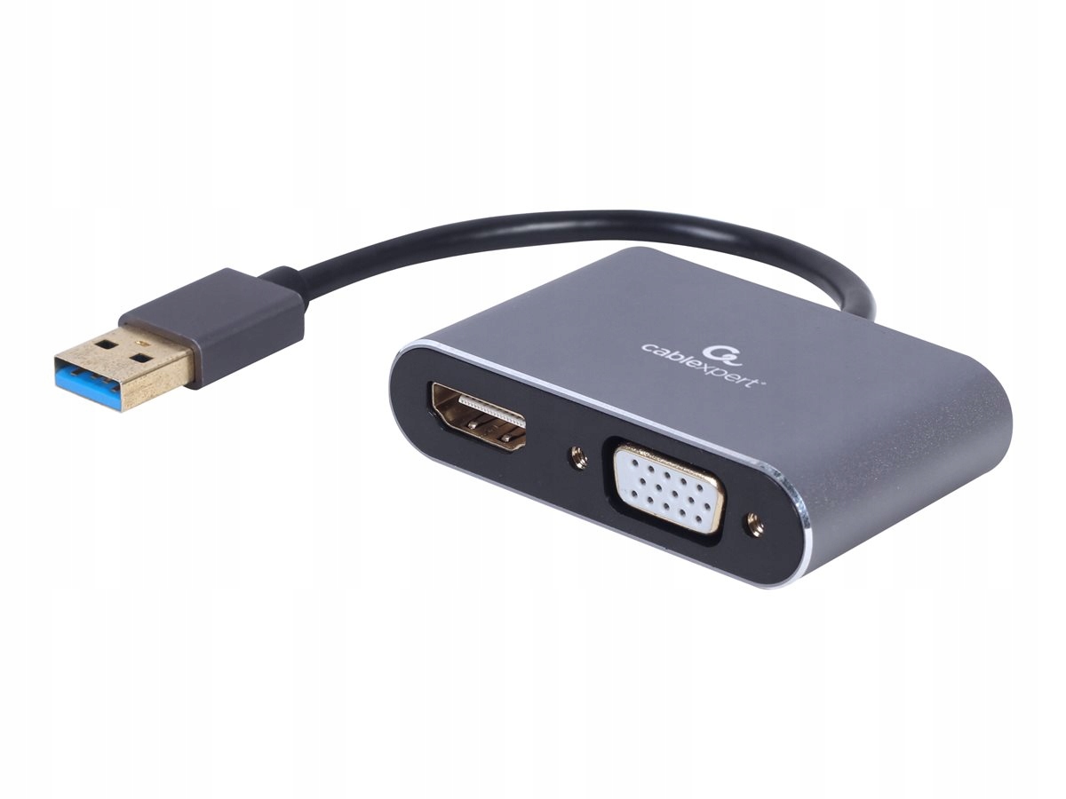 G Adapter Usb 3.0 do Hdmi+vga Na Kablu 2w1 4K 30Hz