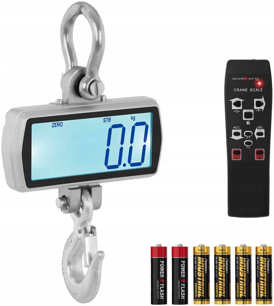 Háková váha 500 kg 0,1 kg – LCD Steinberg 10030563