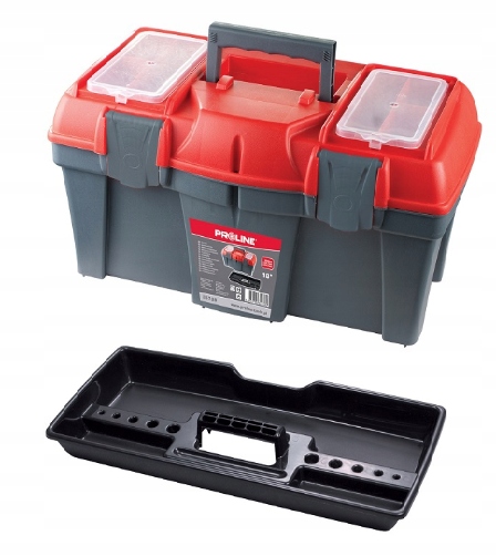 SKRZYNKA NARZĘDZIOWA Z DWOMA KLAMRAMI PLASTIKOWYMI 25" 597x285x320 PROLINE