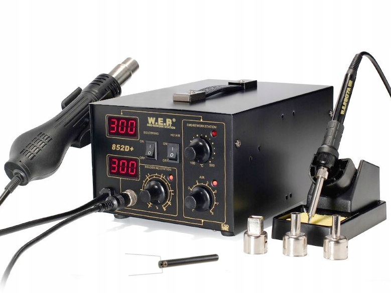 

Stacja Lutownicza Wep 852D+ wentylator 640W