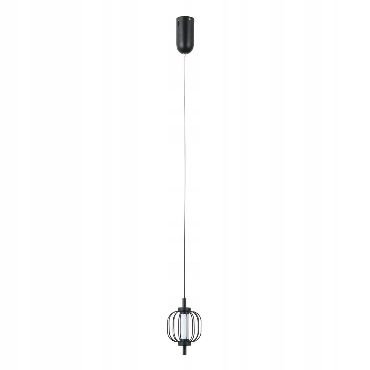 Moderní závěsná Led lampa 4W Italux Pedro Černá Chromová IP20