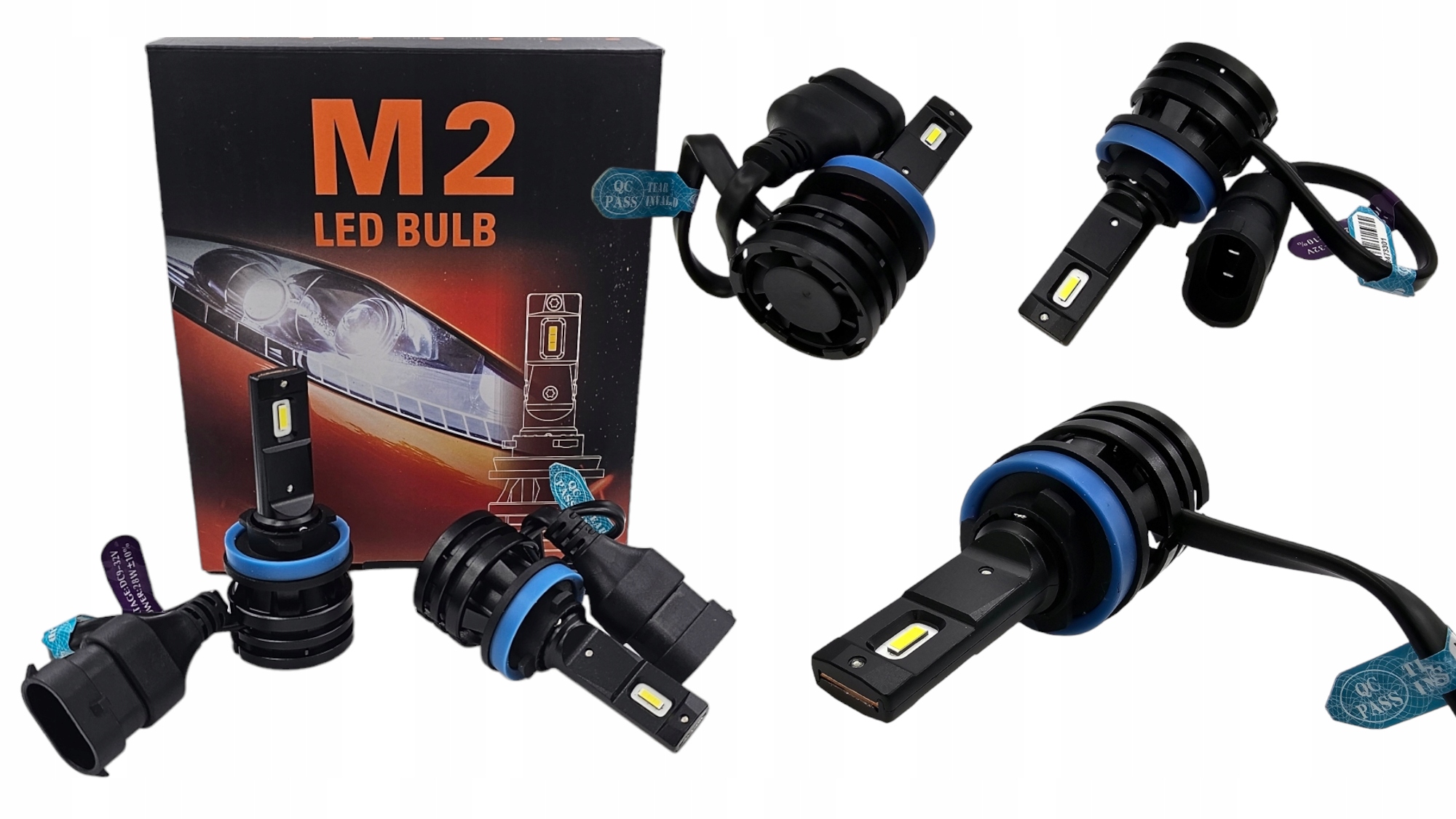Led žárovky M2 H8 H9 H11 Ultra Silné Led světlo Bulb Cree Technology IP68