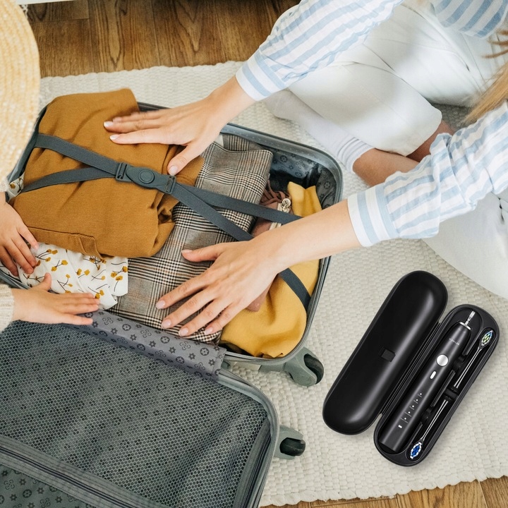 SZCZOTECZKA SONICZNA DO ZĘBÓW ELEKTRYCZNA U-SMILER IPX8 ETUI 2 KOŃCÓWKI PRO Model H6P