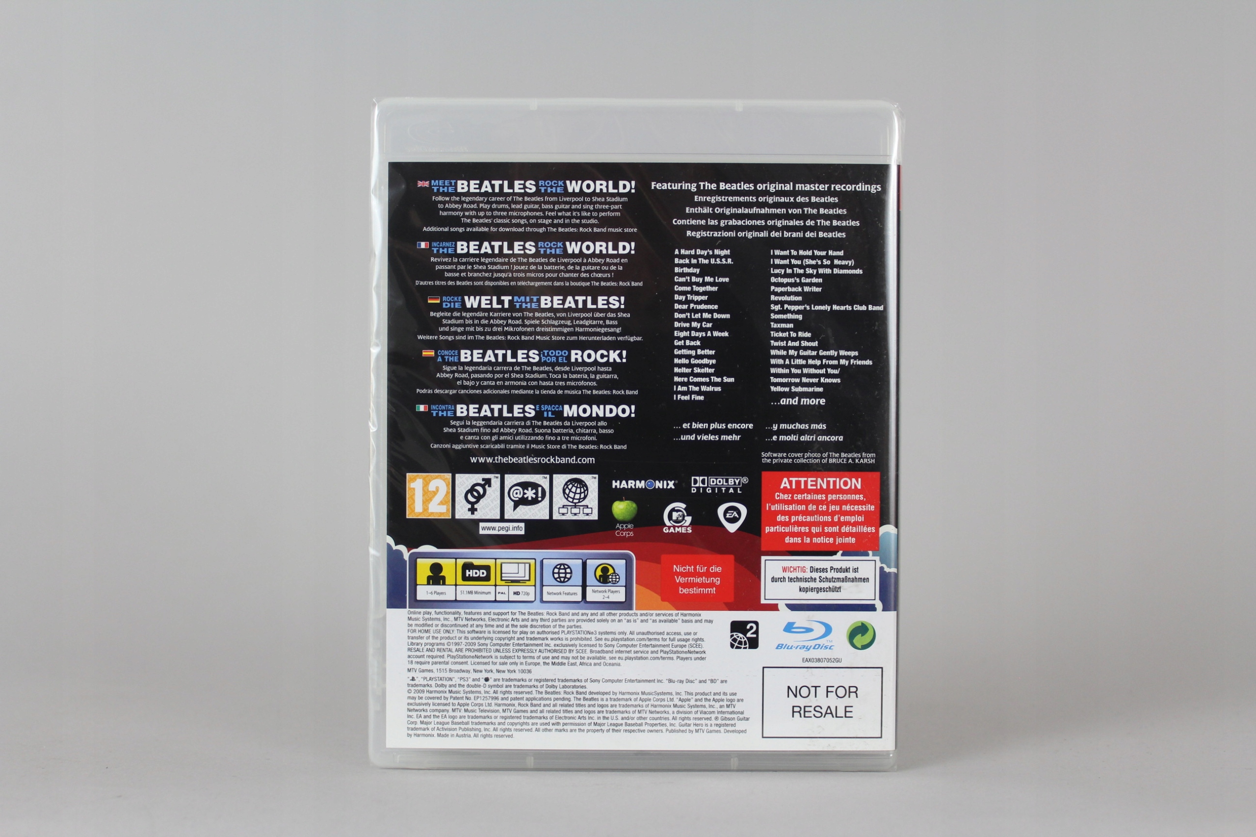 THE BEATLES ROCKBAND PS3 EAN (GTIN) 5030930075231