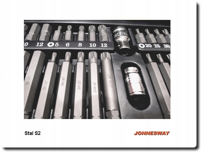 ZESTAW BITOW 40SZT TORX IMBUS SPLINE HEX JONNESWAY Number of Elements sets