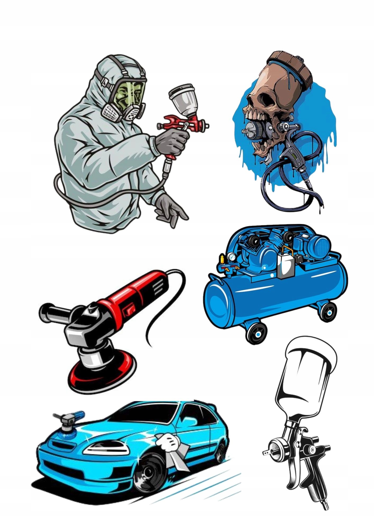 Wydruk na masie cukrowej Dla Lakiernika Samochodowego