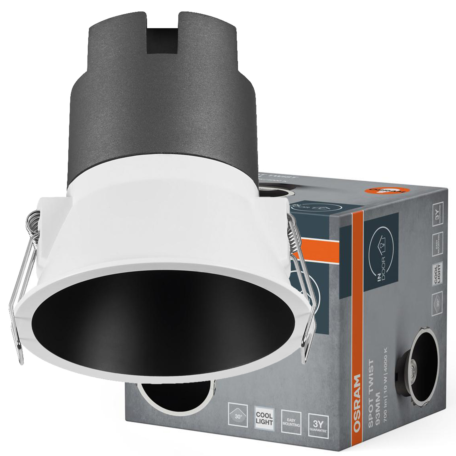 Stropní podomítkové svítidlo Kulaté Stropní Svítidlo 10W 4000K Neutrální 700lm Osram