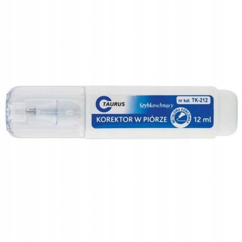 

Szybkoschnący Korektor w Pisaku Piórze 12ml Trwały