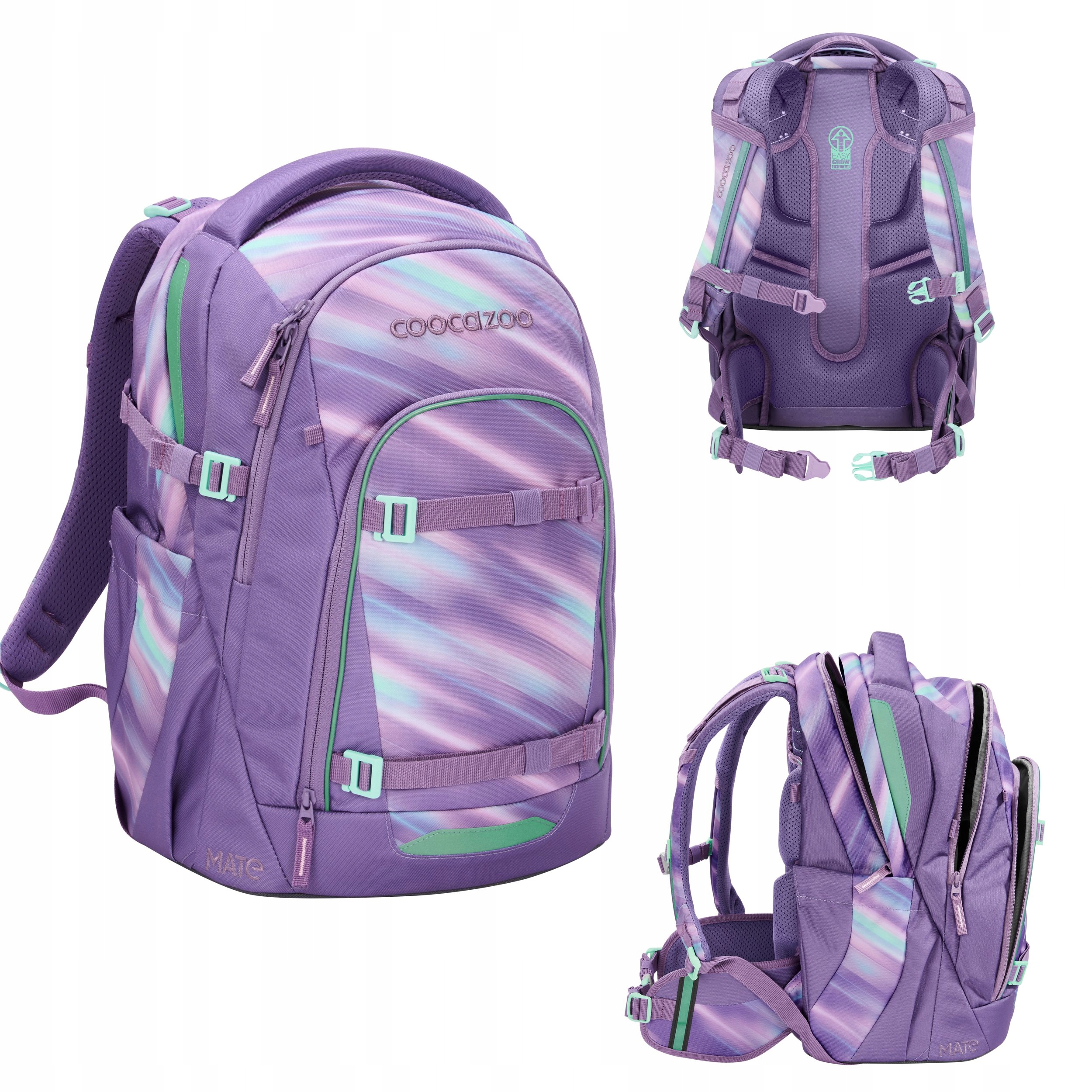 Coocazoo Plecak Szkolny Mate Arctic Lights Młodzieżowy Ergonomiczny 30L