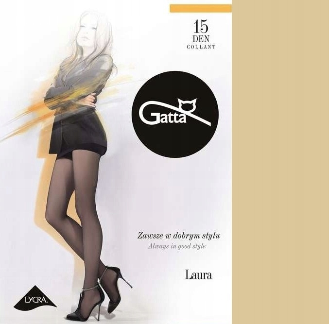 

Gatta Laura 15den rajstopy lycra natural 4