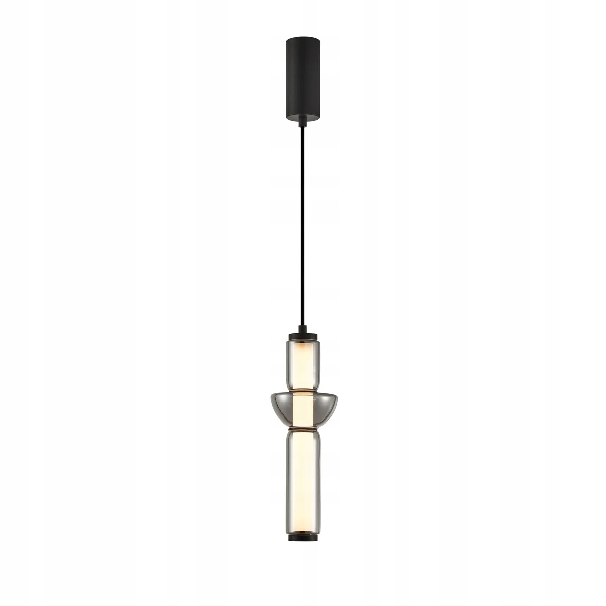 Závěsná Led ozdobná lampa do obývacího pokoje v ložnici, černá, teplá barva Italux