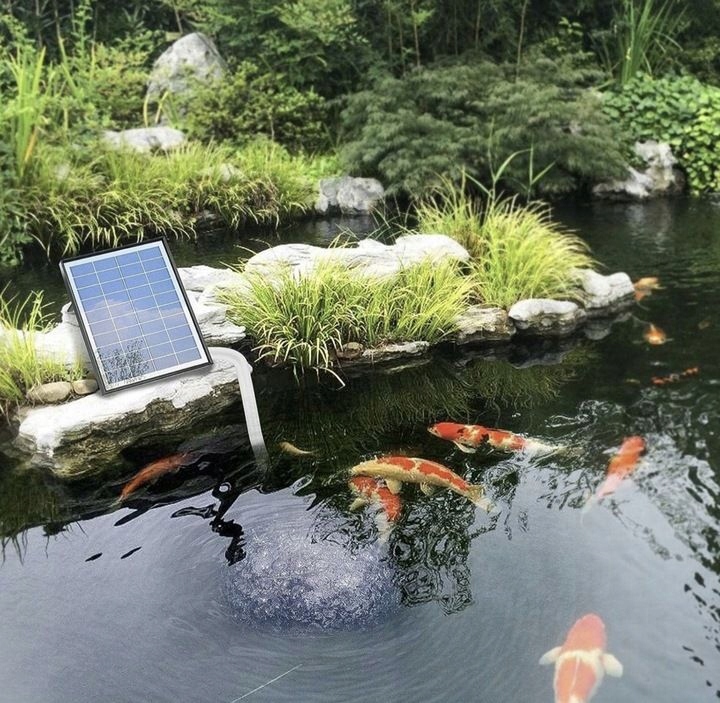 Ale Solarny Zestaw Fotton Pompka 12V Do Oczka Wodnego Do Ogrodu 10W