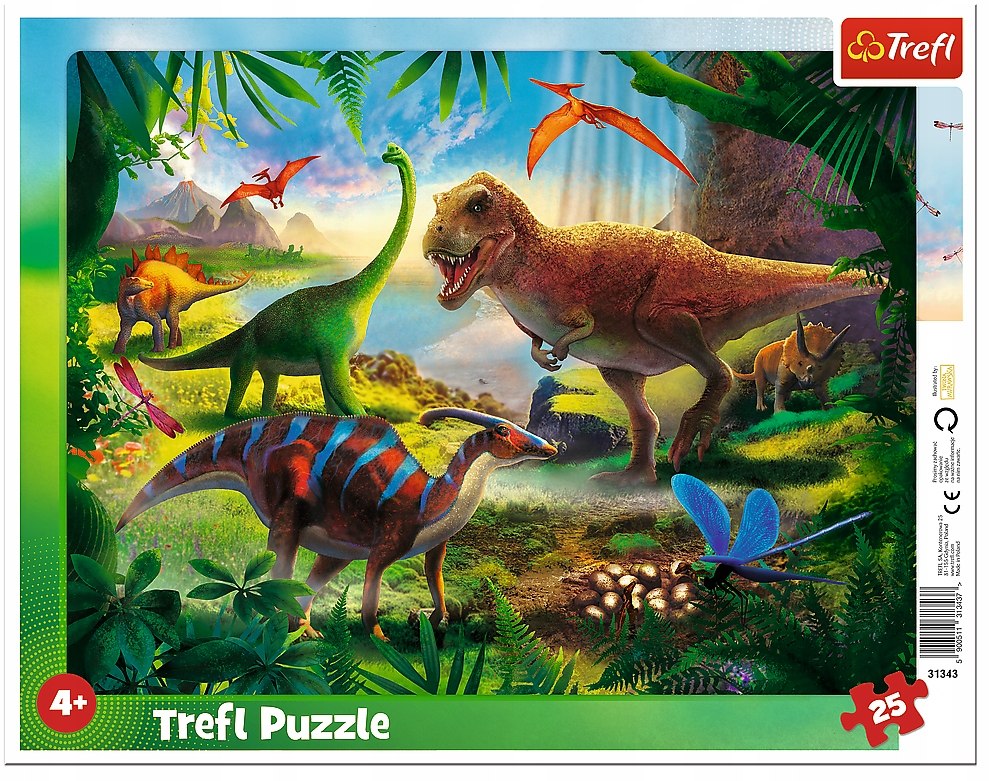 

Puzzle ramkowe Dinozaury 25 elementów Trefl 31343