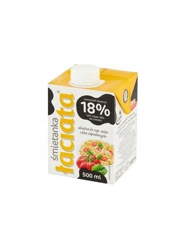 Levně 5 x Łaciata Smetana 18% 500 ml