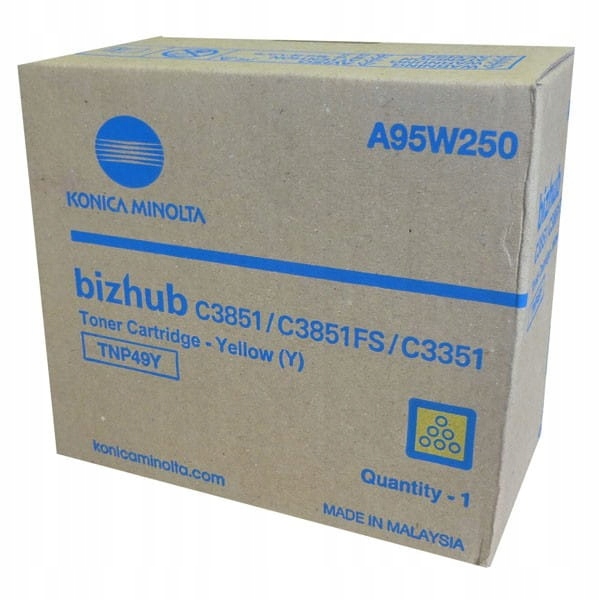 Toner Konica Minolta TNP49Y TNP-49Y A95W250 žlutý originální