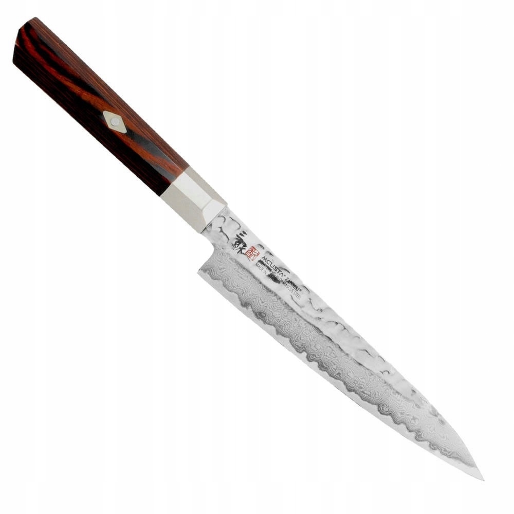 Mcusta Zanmai VG-10 Supreme Hammered Japonský univerzálny nôž 61 Hrc 15 cm