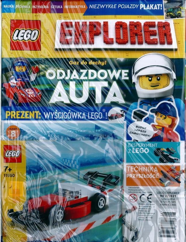 LEGO EXPLORER 8/2021 + WYŚCIGÓWKA LEGO