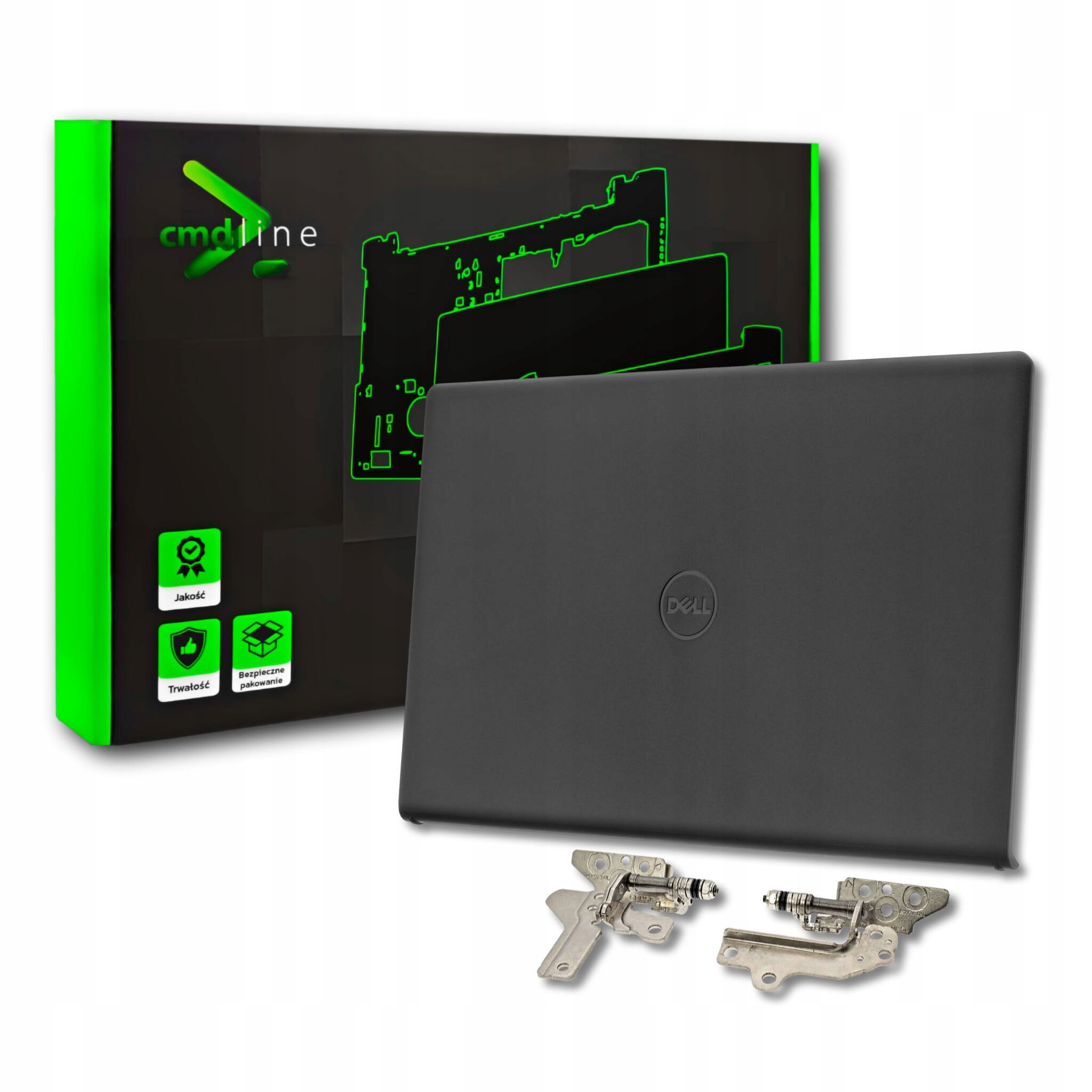 Klapa Zawiasy Do Dell Inspiron 15 3510 3515 3520 3530 Blk Plastik