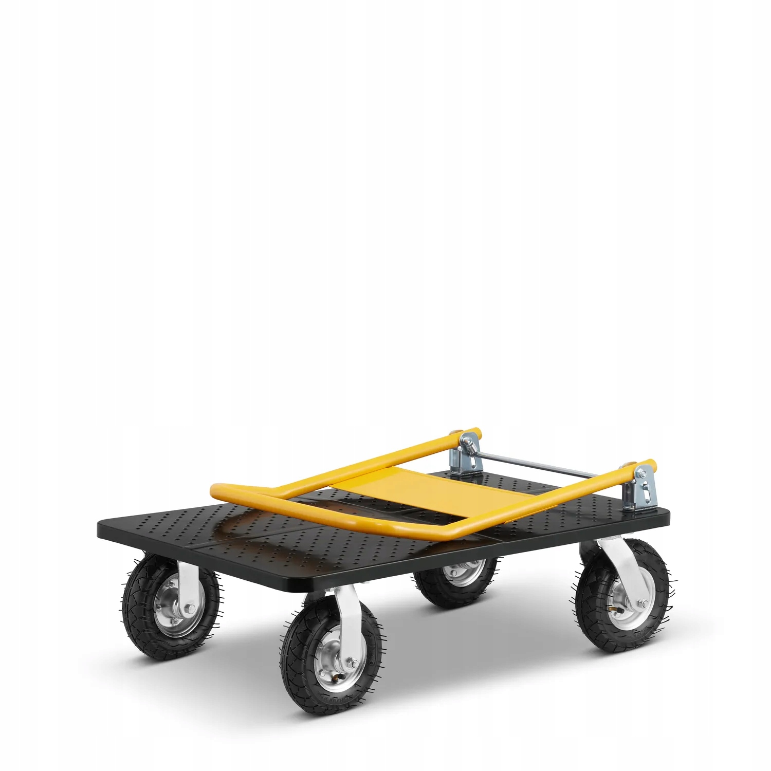 Wózek magazynowy transportowy platformowy składany pompowane koła HIGHER PRO 500kg LH10-500-P — 15