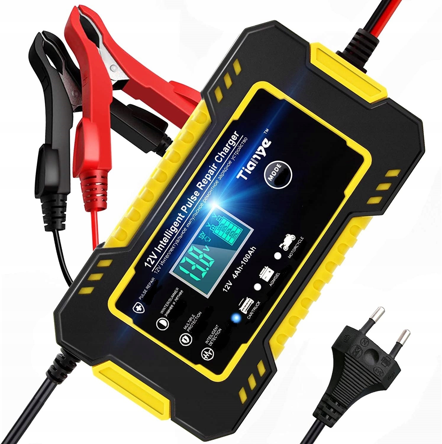 Prostownik mikroprocesorowy akumulatorowy 12V 6A tryb naprawy i Start-Stop