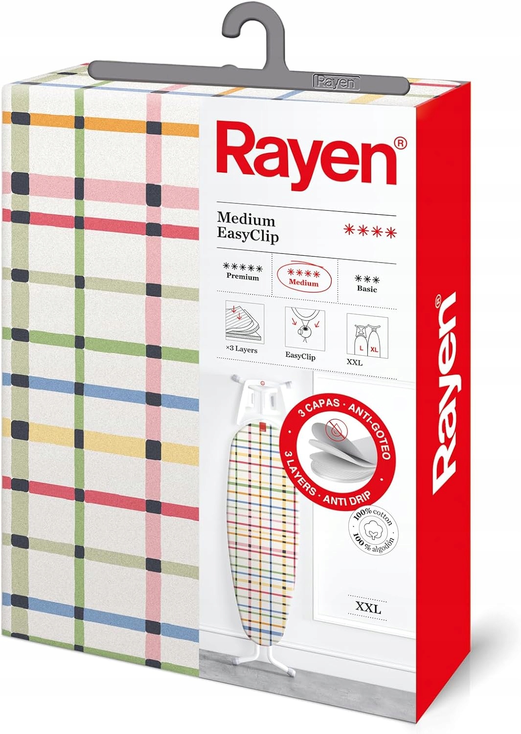 Rayen potah na žehlicí prkno 6117.02 klip XXL 55x150 cm bavlna