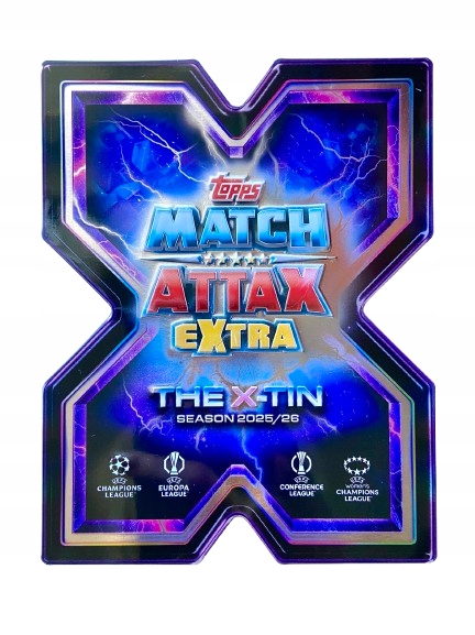 Topps Match Attax Extra 2025/26 2026 The X-tin puszka Limited The Greats