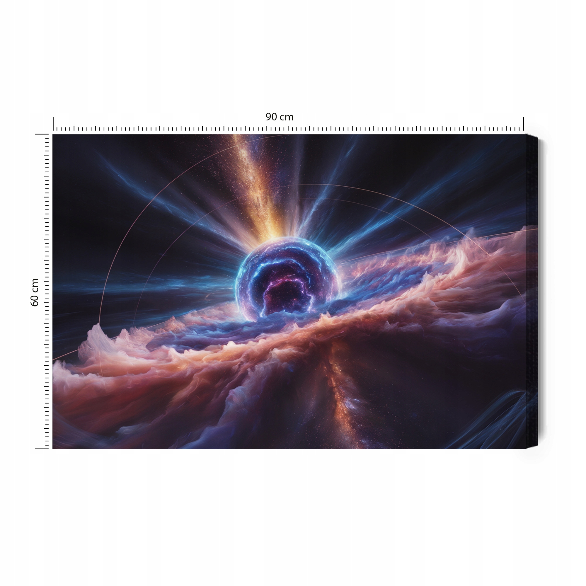 Obraz na plátně vesmír hvězda výbuch planety astronomie 90x60 cm