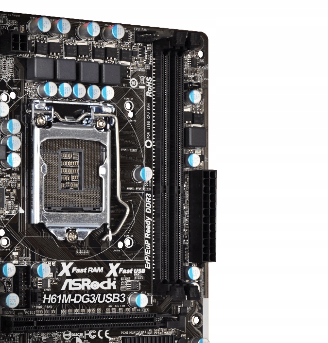 PŁYTA GŁÓWNA ASRock H61M-DG3/USB3 DVI VGA MicroATX Producent ASRock