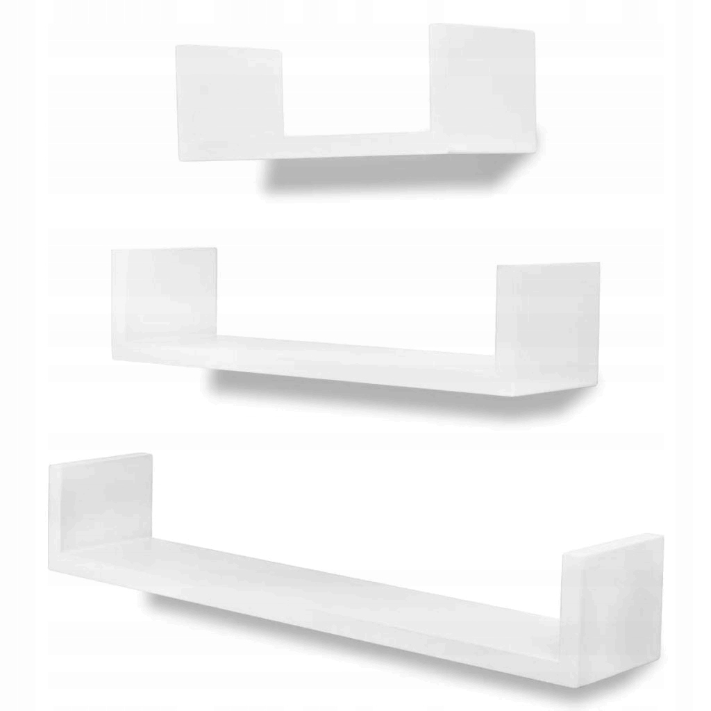 VidaXL nástěnná police z Mdf 60x12 cm bílá, praktická pro domácnost