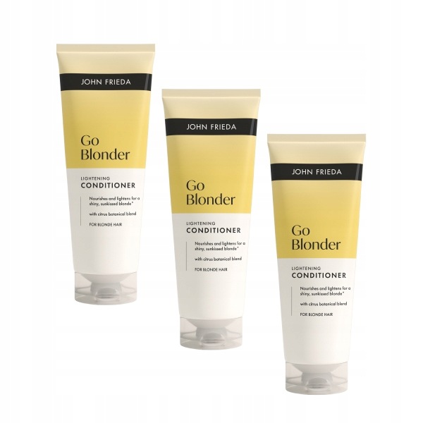 Zestaw 3x John Frieda Go Blonder odżywka do włosów blond 250ml