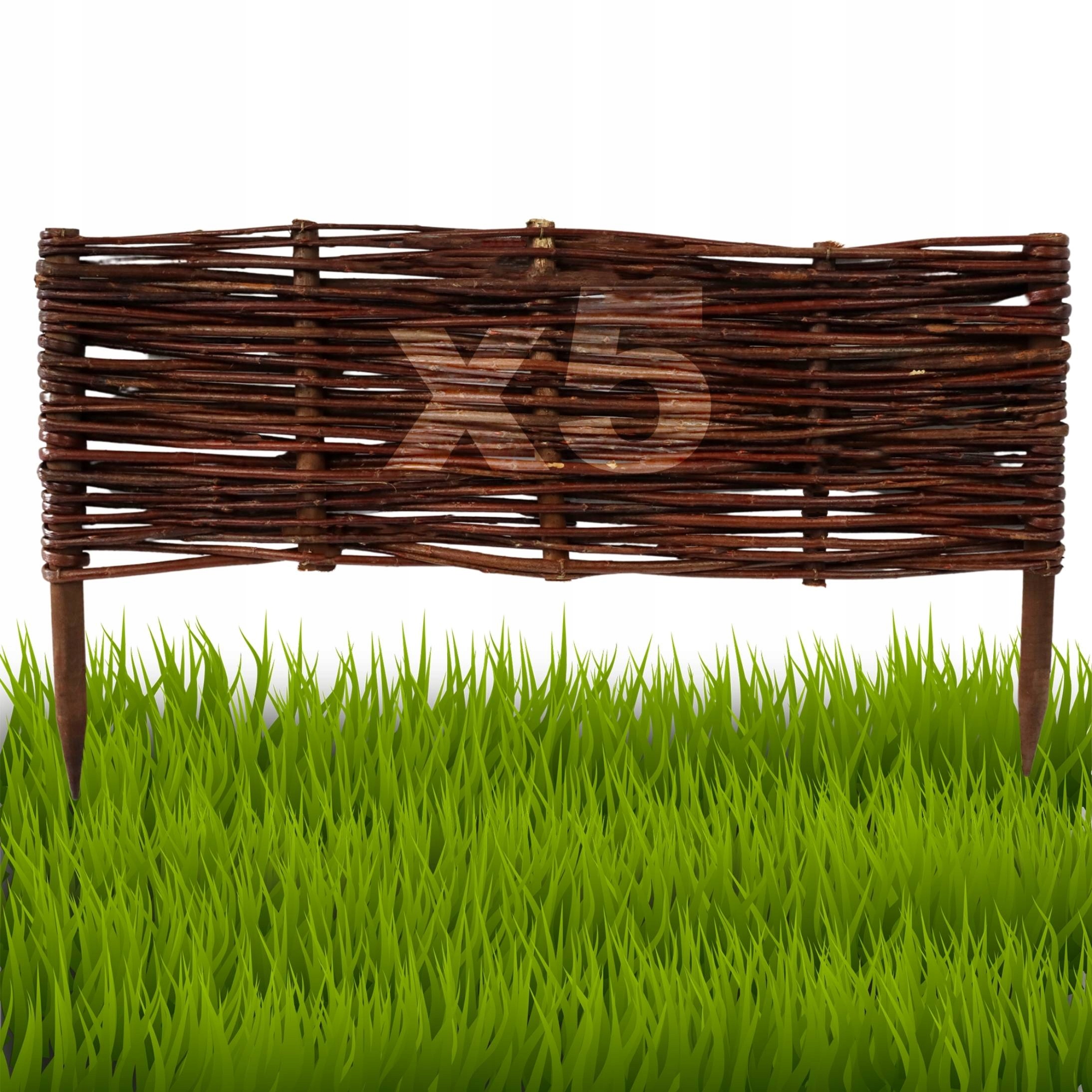 5 kusů Palisáda, plot trávníkový lem 20/60 cm Výrobce