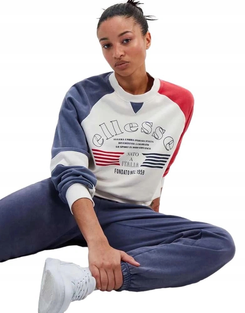 Mikina dámská Ellesse bez kapuce crewneck fleece Norisse bavlněná