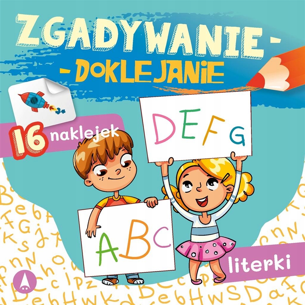 

Zgadywanie doklejanie Literki kolorowanka naklejki