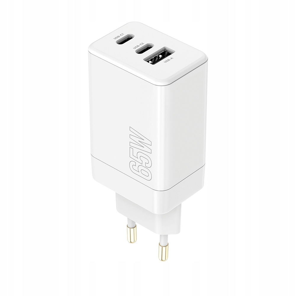 Maxlife nabíjačka Pd Qc MXTC-08-65ACC 2x Usb-c 1x Usb 65W biela