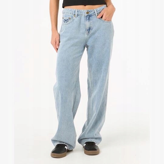 kalhoty Rip Curl Aggie Relaxed Jeans Vintage Blue Velikost oblečení: 30