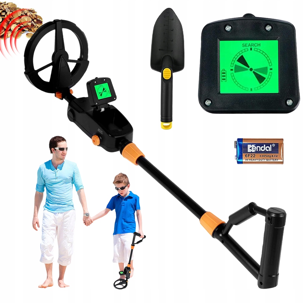Detektor Kovů Detektor Kovu Pro Děti LCD Obrazovka Lopaty Baterie