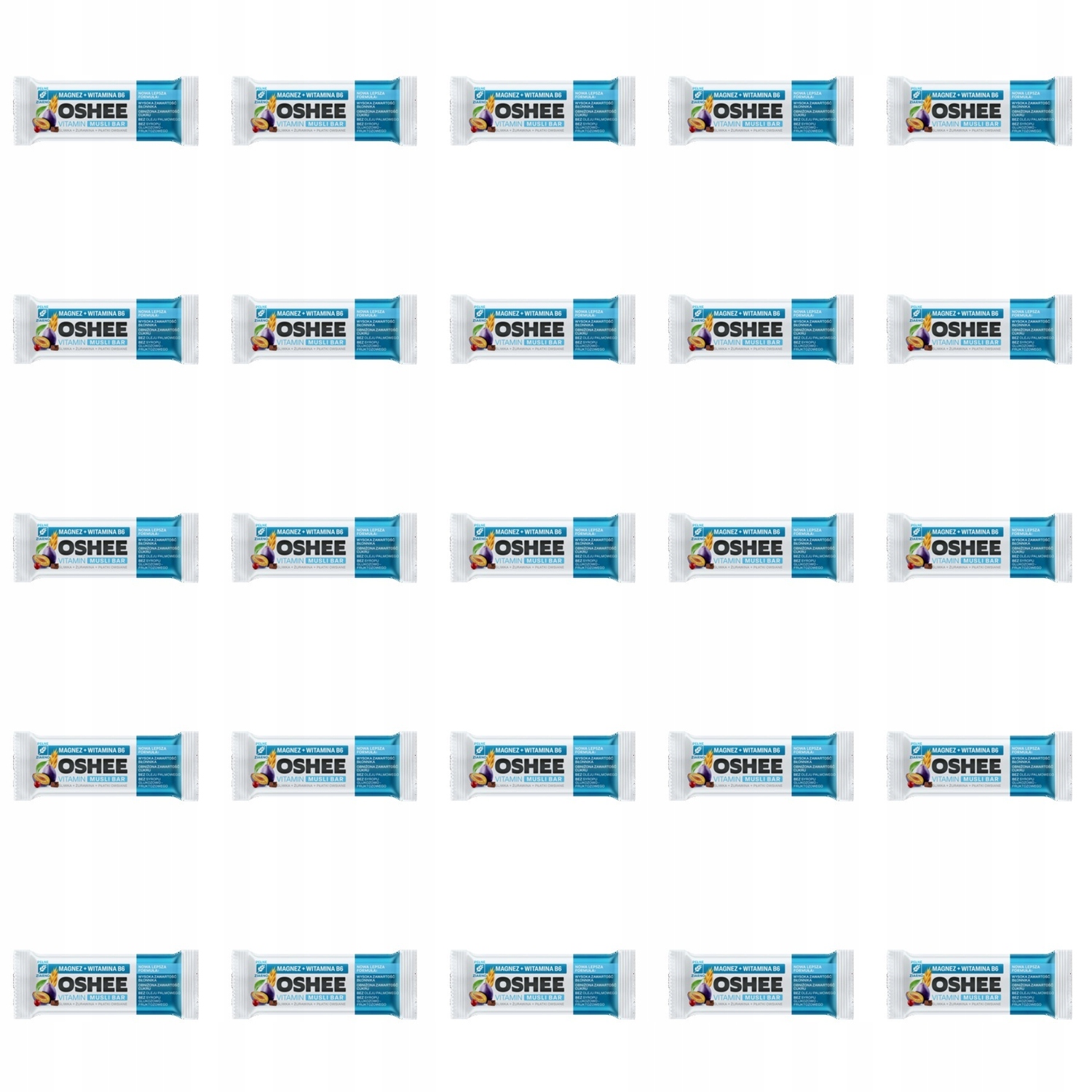 Levně 25 x 40 g Oshee vitamin musli bar švestka brusinky tyčinka