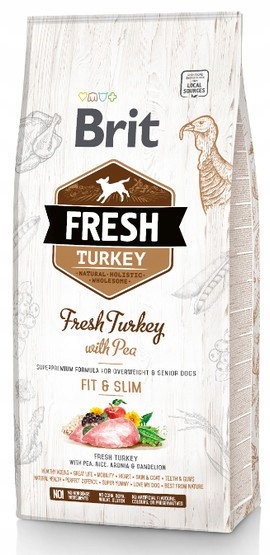 Levně Brit Fresh Dog Adult Light Turkey & Pea 12 kg