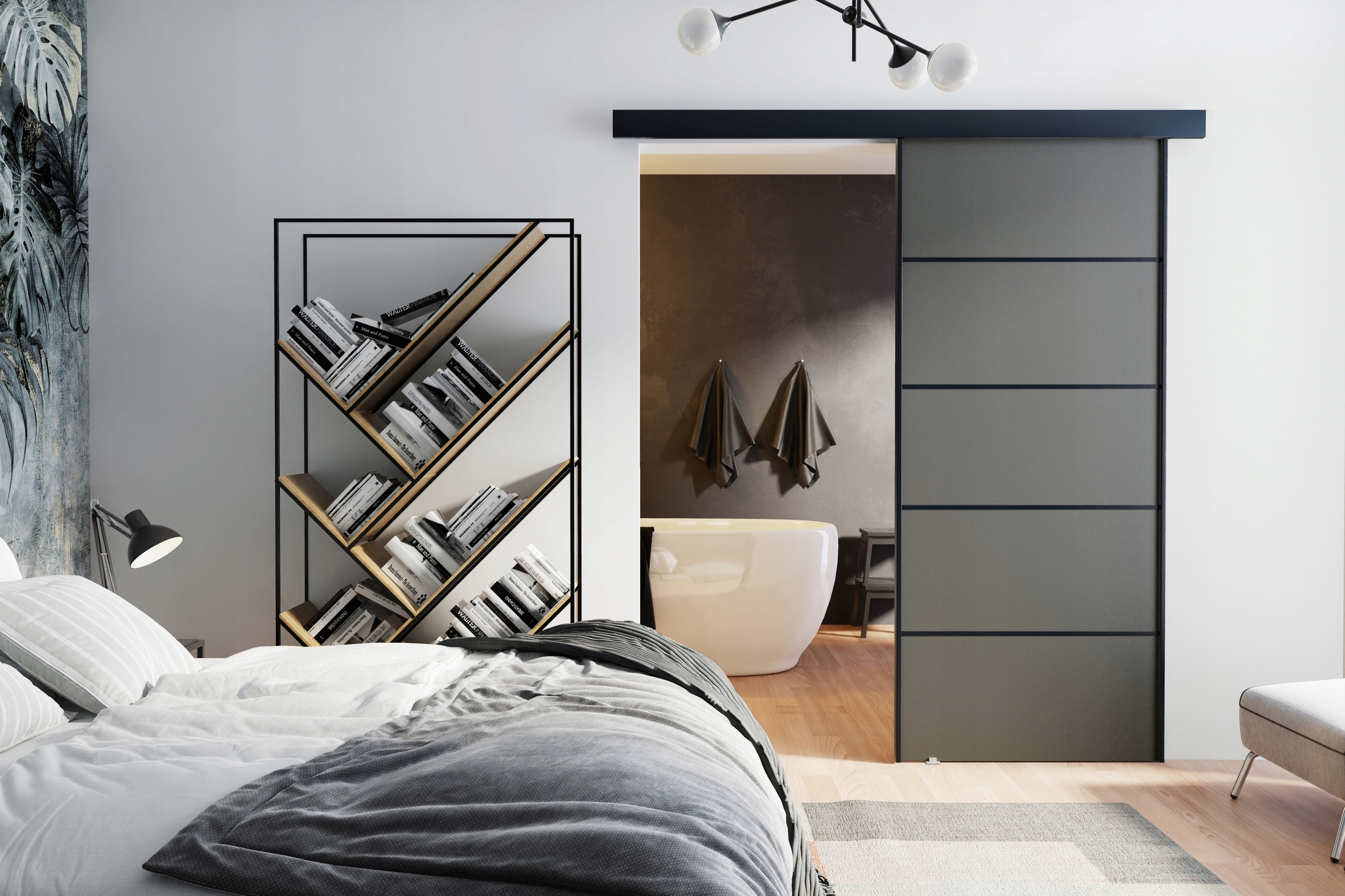 Drzwi przesuwne naścienne ORION PLUS 80