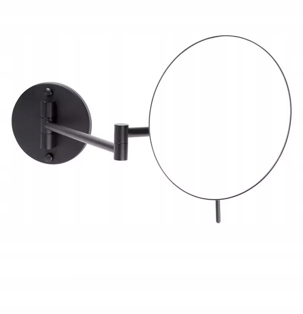 Kosmetické zrcátko Stella zvětšovací 3x černá matná barva