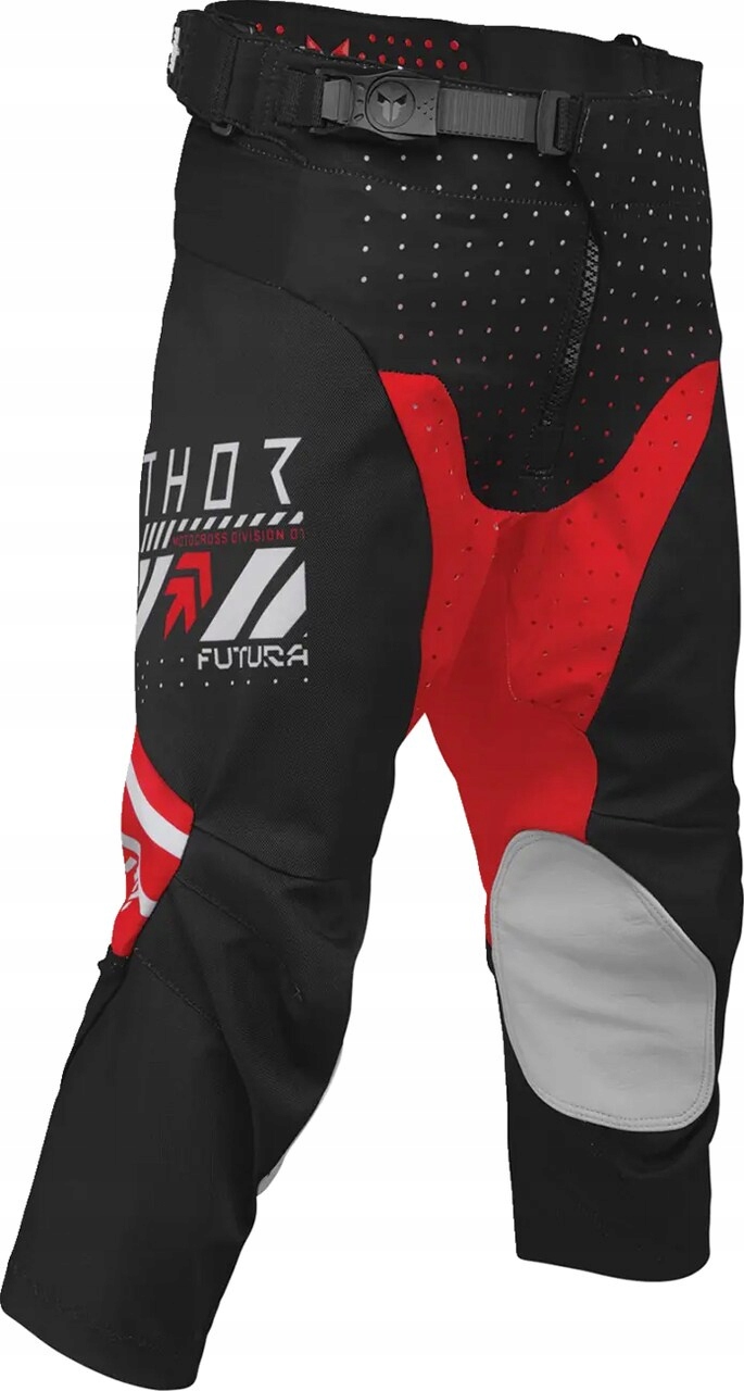 Juniorské nohavice Thor Launchmode Futura black/red 24